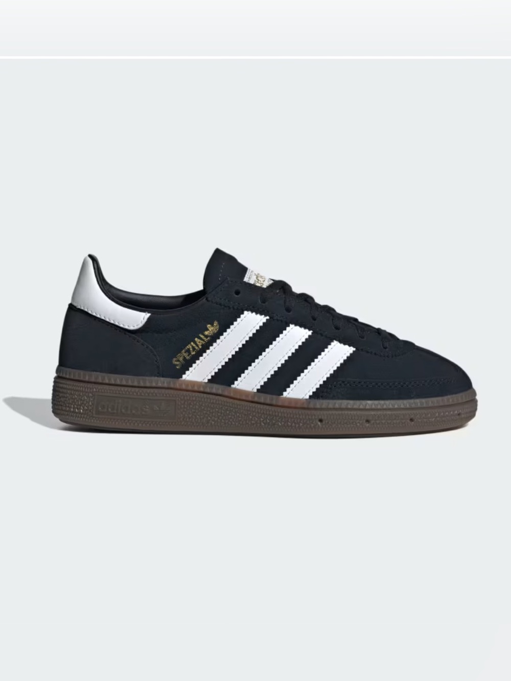 adidas Spezial Junior’s Black & White Suede Sneakers